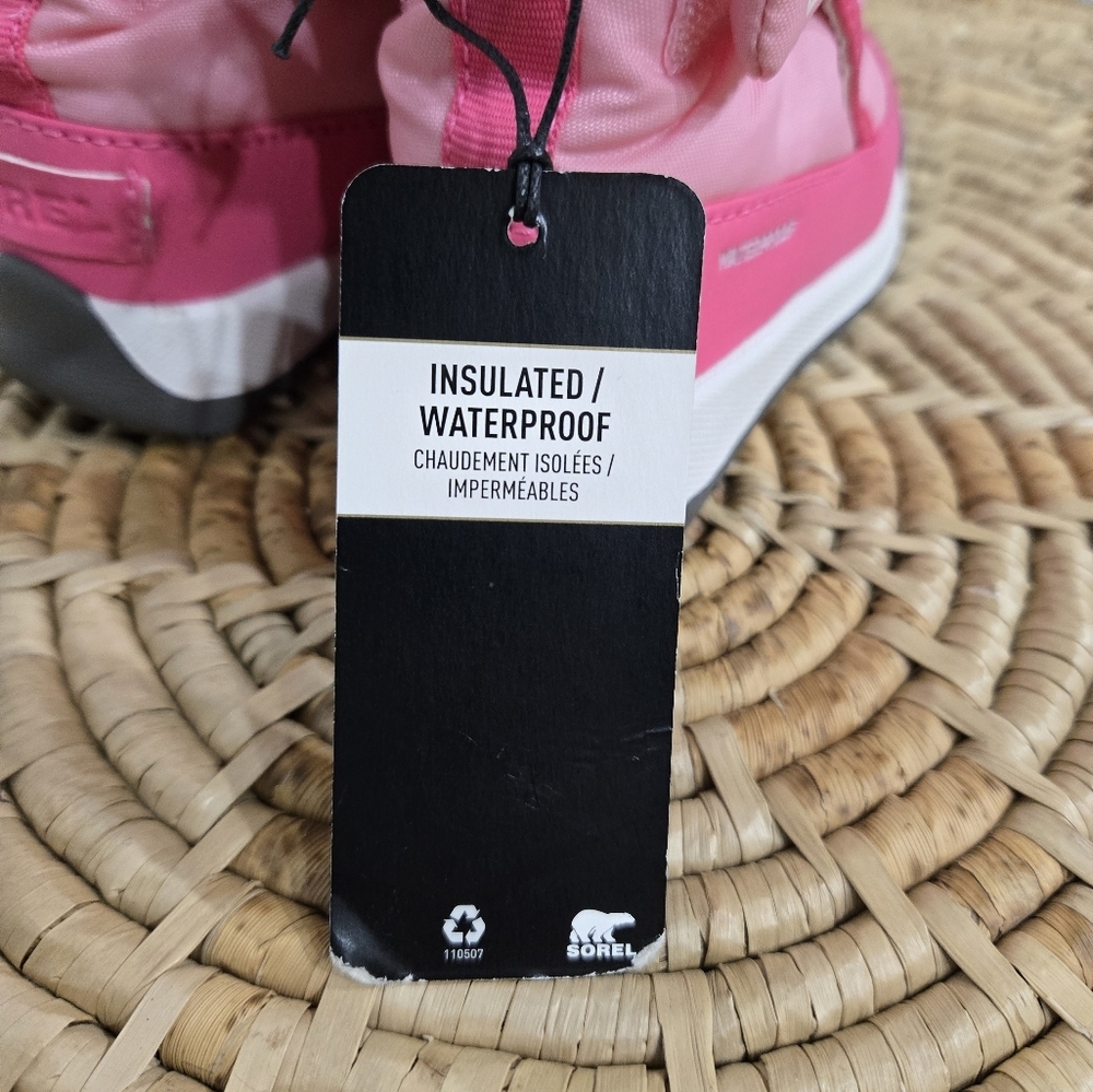 NWT Sorel Pink Insulated Waterproof Winter Snow Boots 6 - Picture 5 of 9
